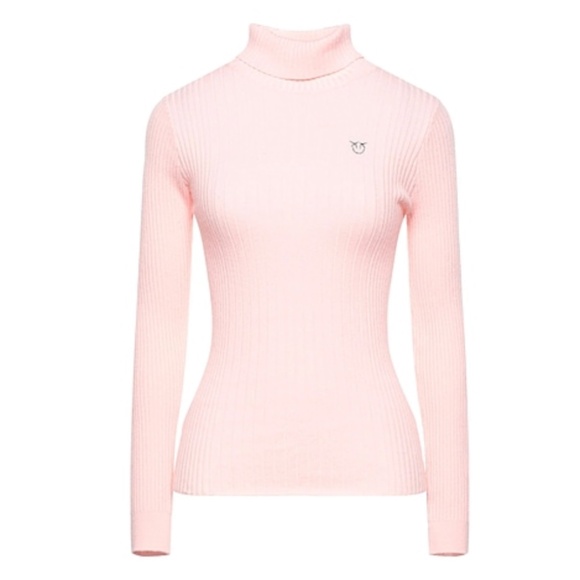 Pinko Blush Pink Turtleneck Sweater - Picture 1 of 1